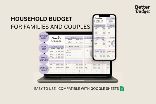 Budgeting Template for Excel & Google Sheets (all currencies)